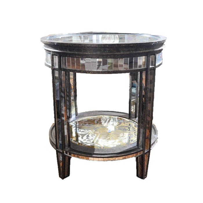 Ornate Mirrored Side Table