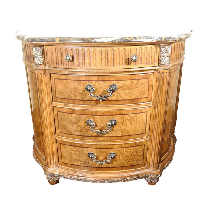 Schnadig Four-Drawer Chest With Marble Top