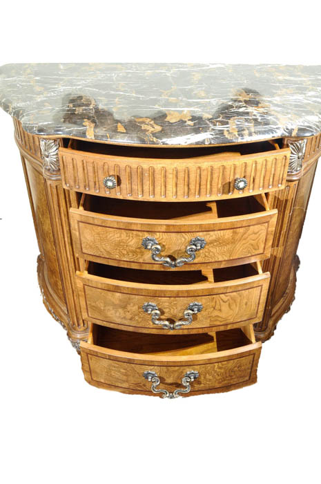 Schnadig Four-Drawer Chest With Marble Top