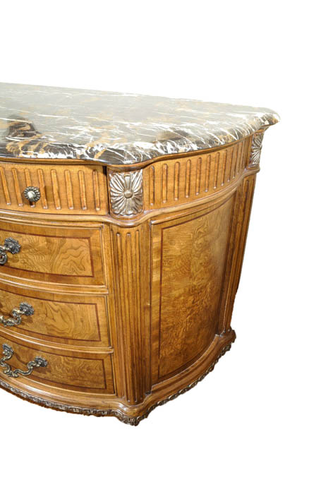 Schnadig Four-Drawer Chest With Marble Top