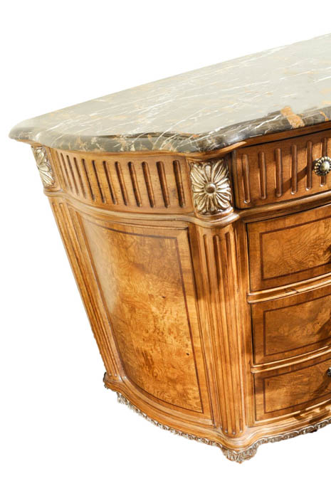 Schnadig Four-Drawer Chest With Marble Top