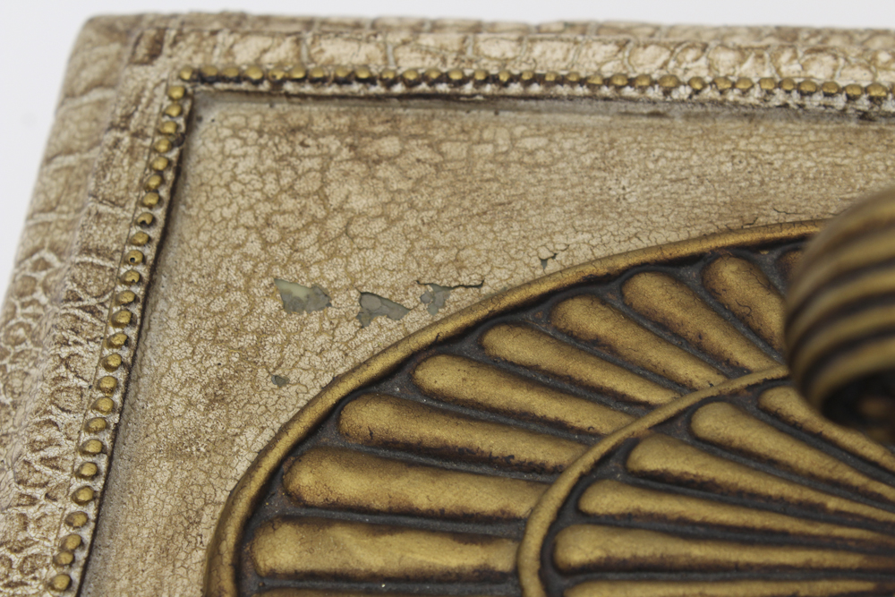 Rococo-Style Faux Alligator Trinket Box