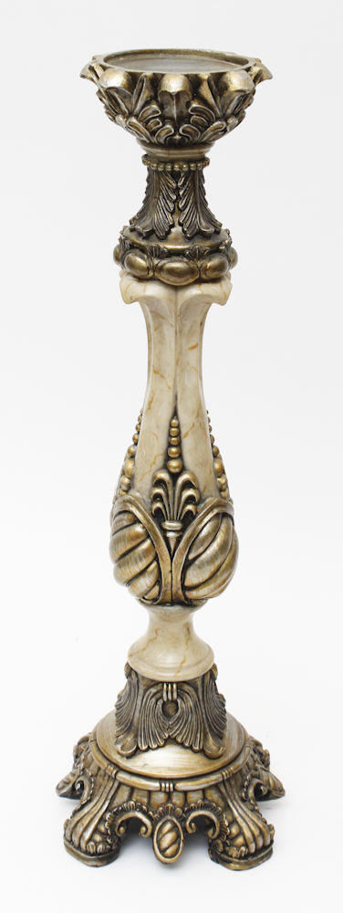 Pair of Ornate Candle Pillars