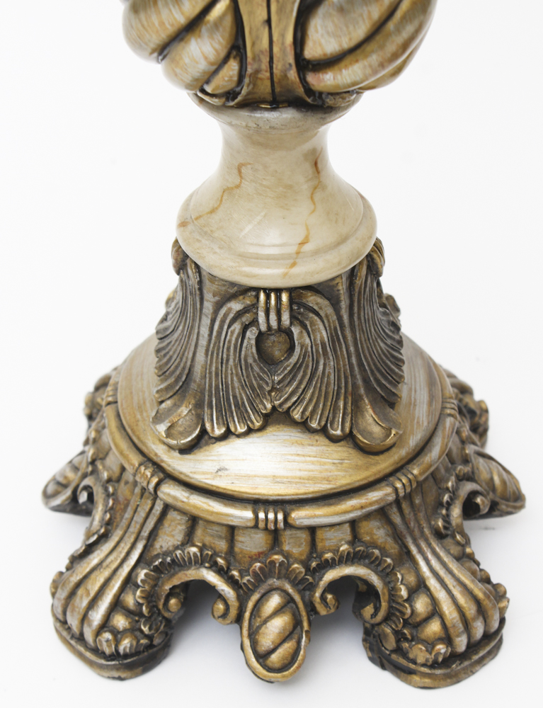 Pair of Ornate Candle Pillars