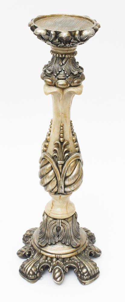 Pair of Ornate Candle Pillars