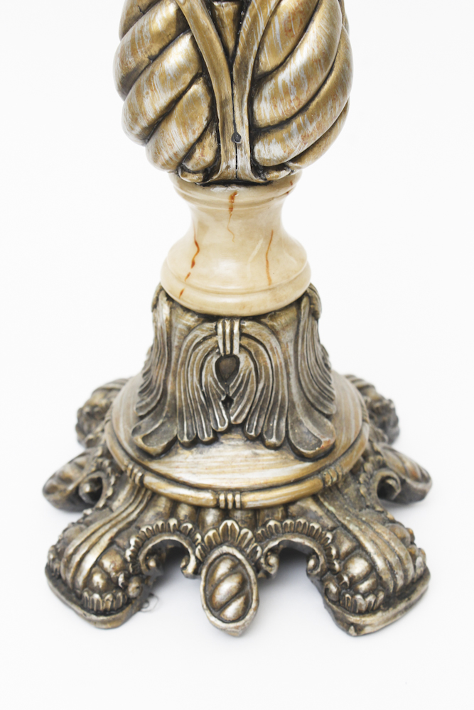 Pair of Ornate Candle Pillars