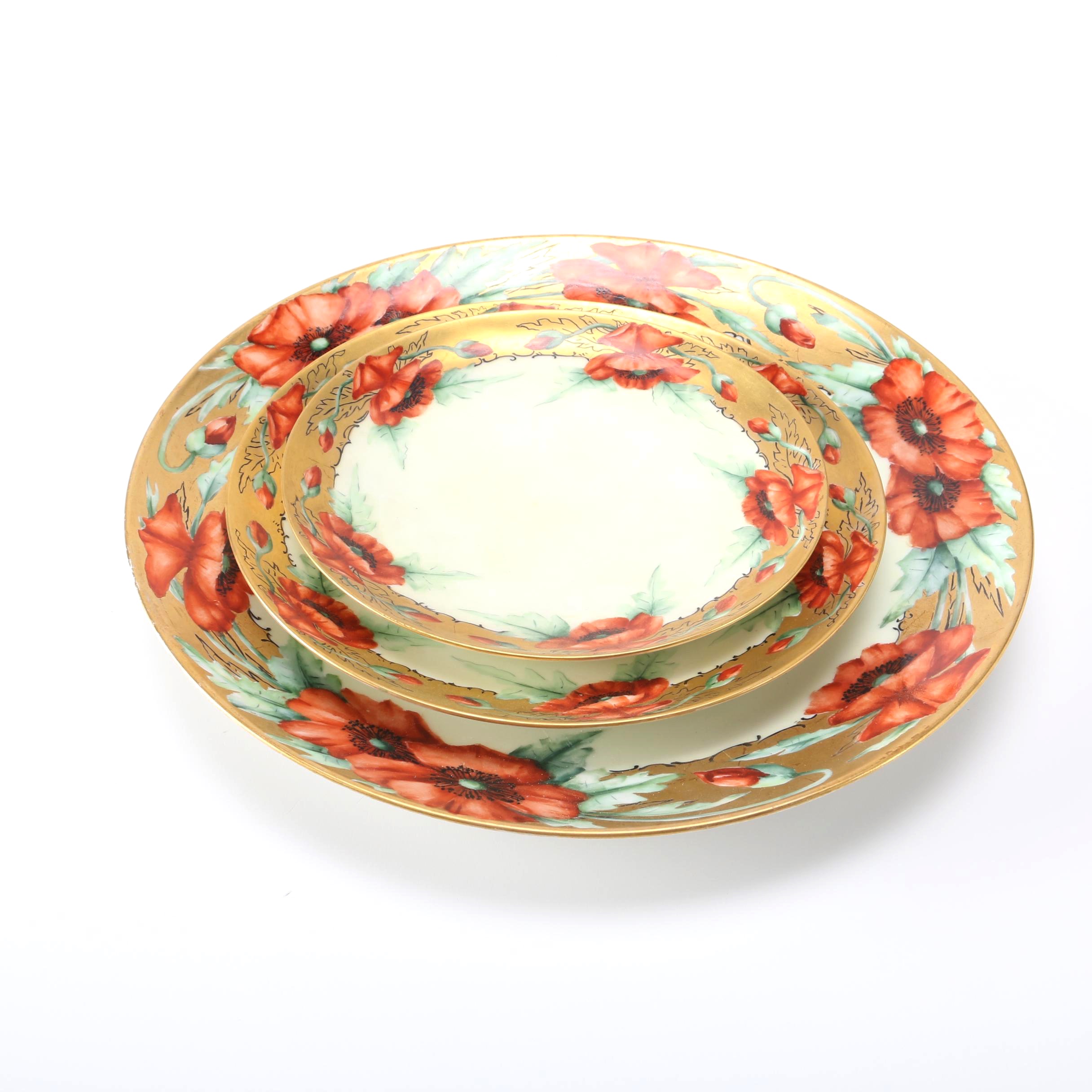 Haviland Hand-Painted Porcelain Plates