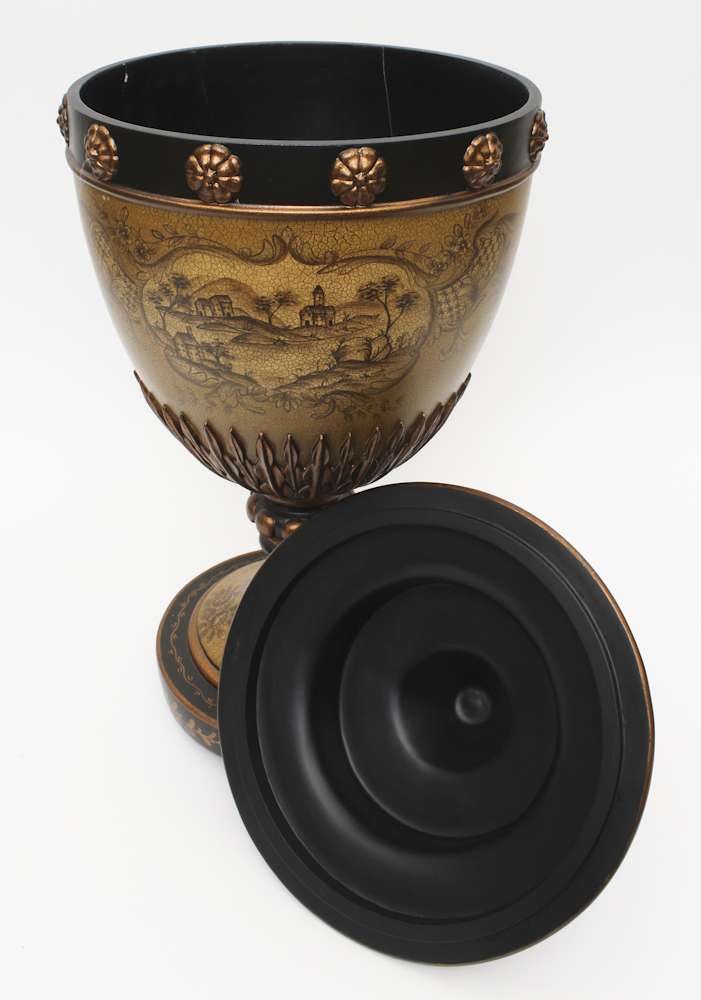 Dutch Landscape Decorative Urn