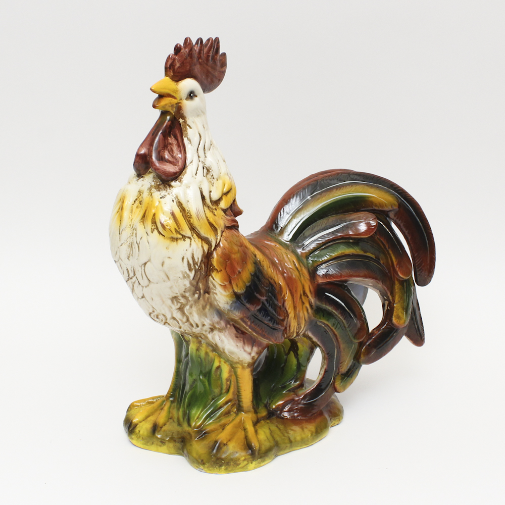Ceramic Rooster Figurine