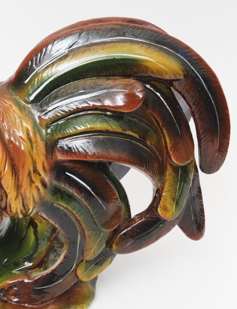 Ceramic Rooster Figurine