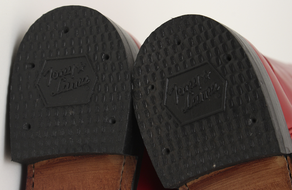 Tony Lama Red Leather Cowhide Boots