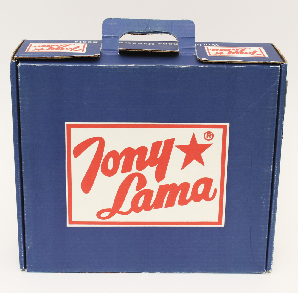 Tony Lama Red Leather Cowhide Boots