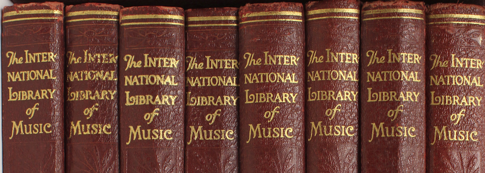 Collection of "The International Library of Music" Books
