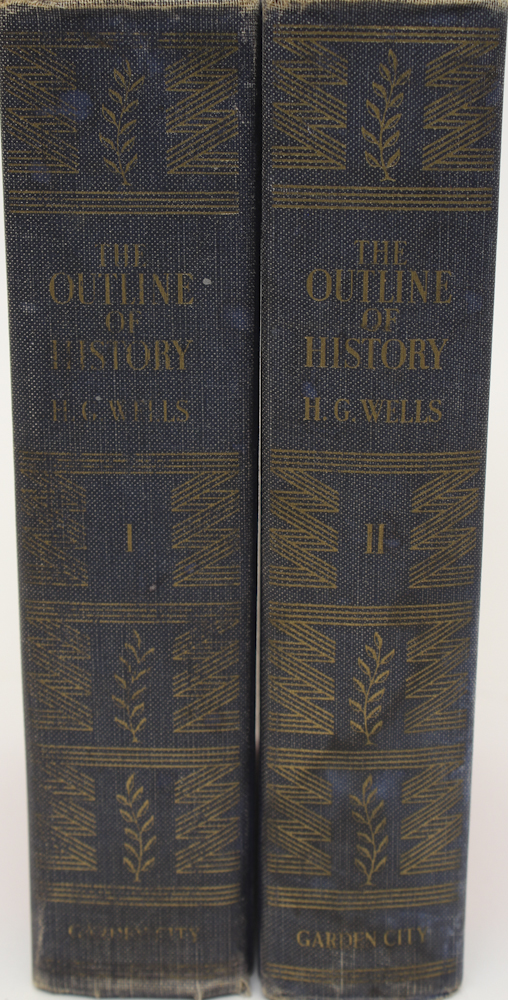 1949 Two Volume Set of "The Outline of History" by H.G. Wells