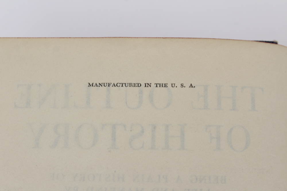 1949 Two Volume Set of "The Outline of History" by H.G. Wells