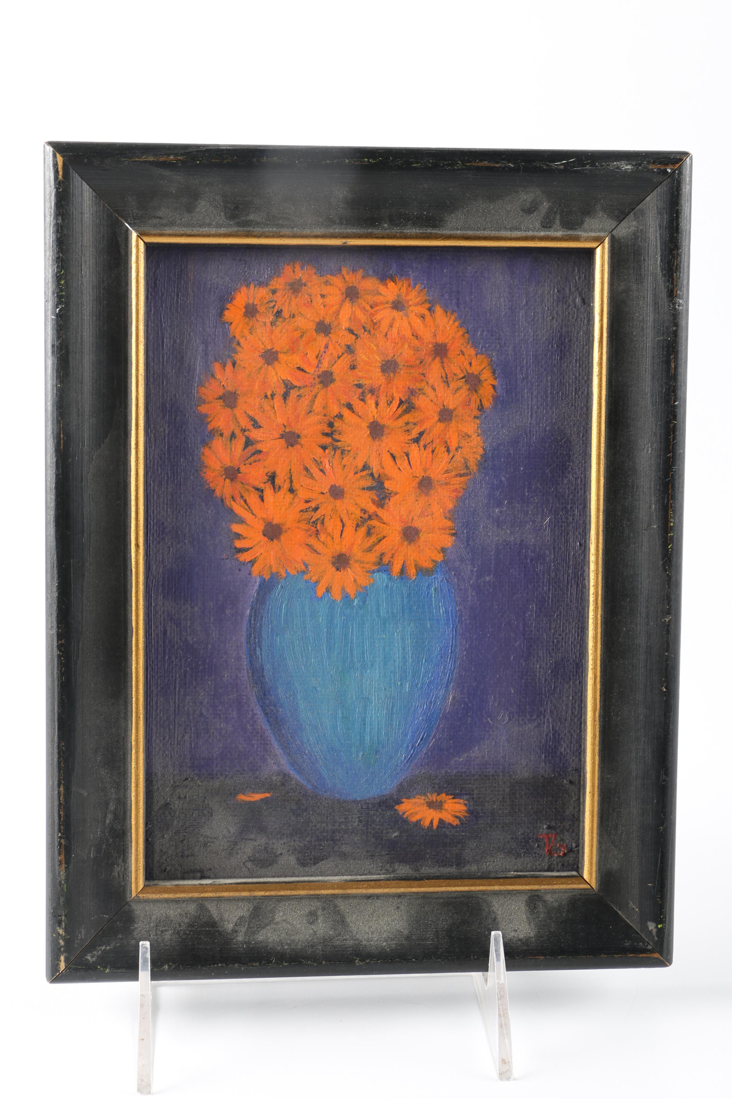 Floral Themed Oil on Canvas Paintings