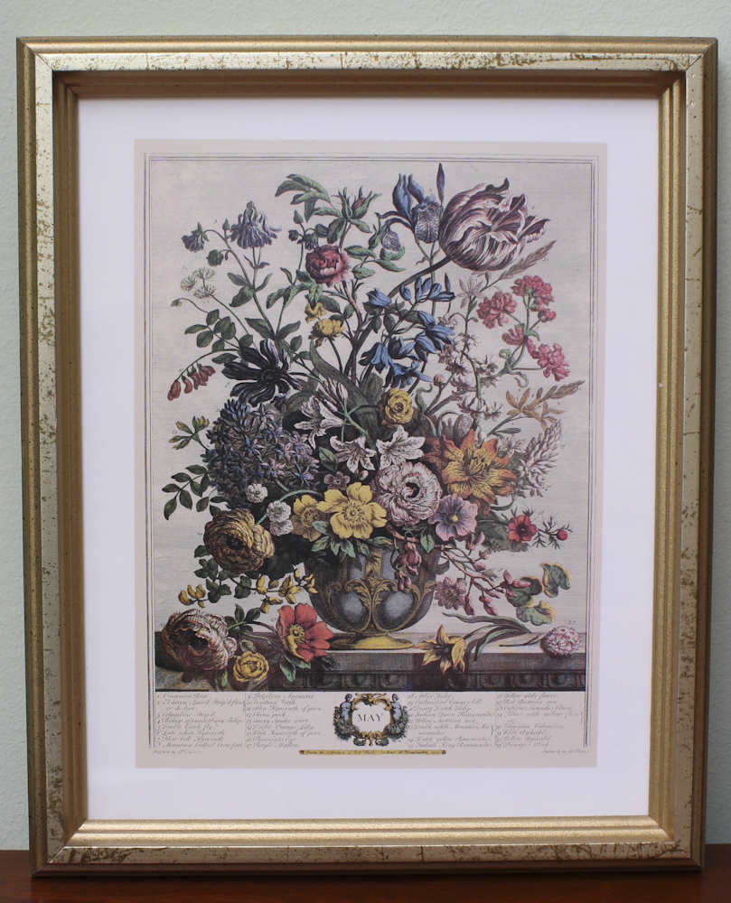 Offset Lithographs of Robert Furber "Twelve Months of Flowers"