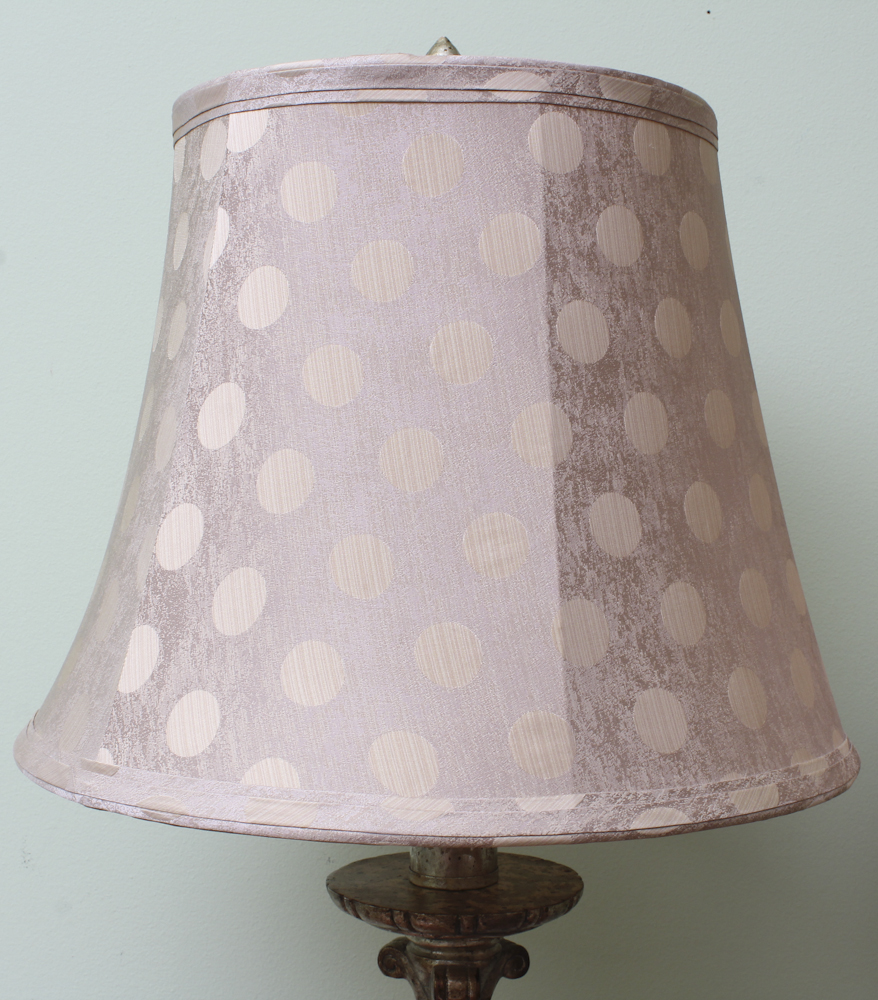 Pair of Column Style Mirrored Table Lamps