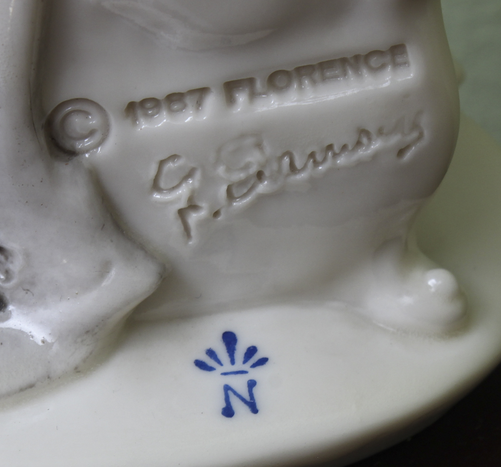 Guiseppe Armani Porcelain Japanese Woman Table Lamp