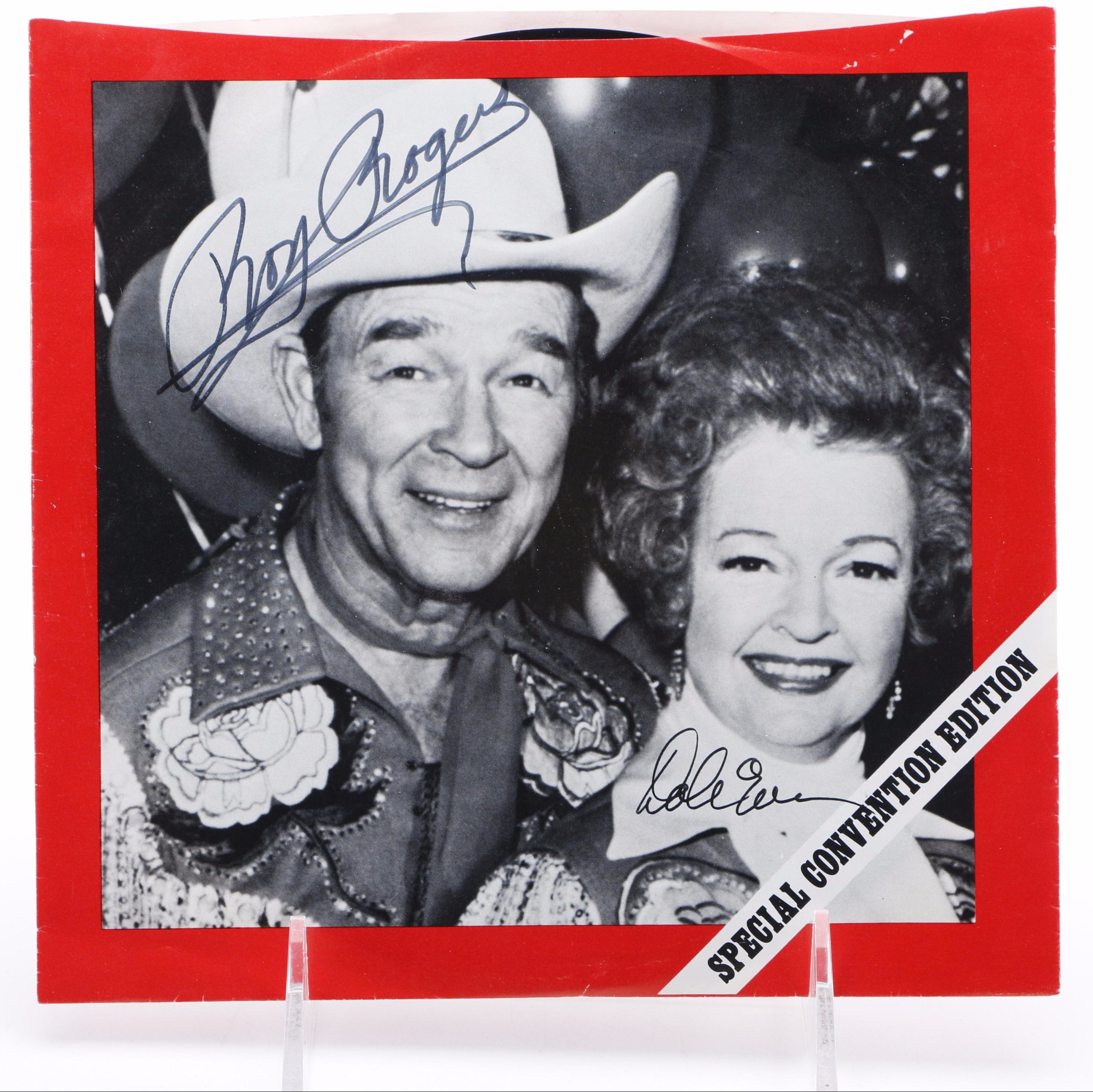 Roy Rogers, Dale Evans Autographed "Happy Trails" Record