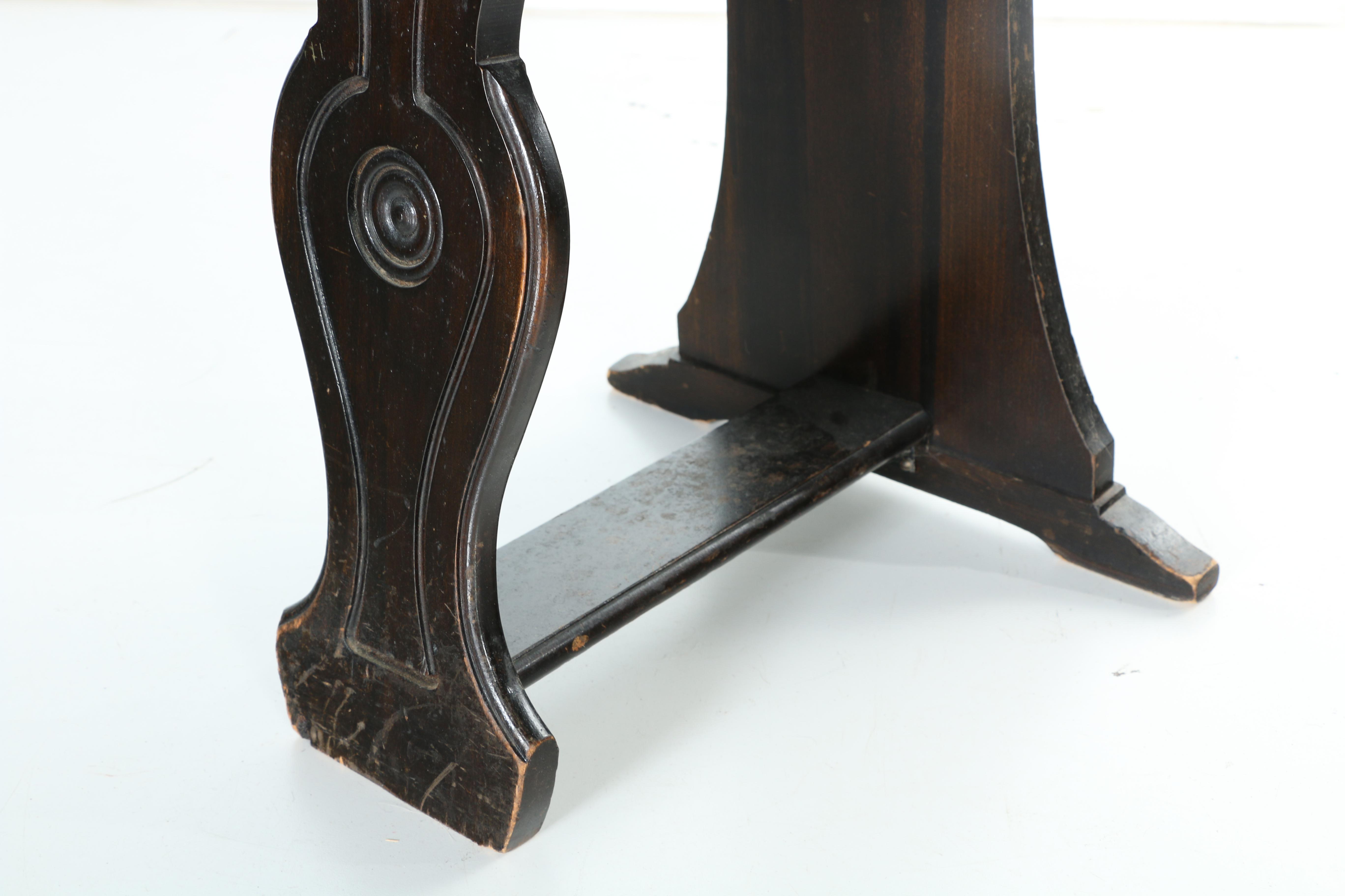 Vintage Walnut Hall Chair by Davis Birely