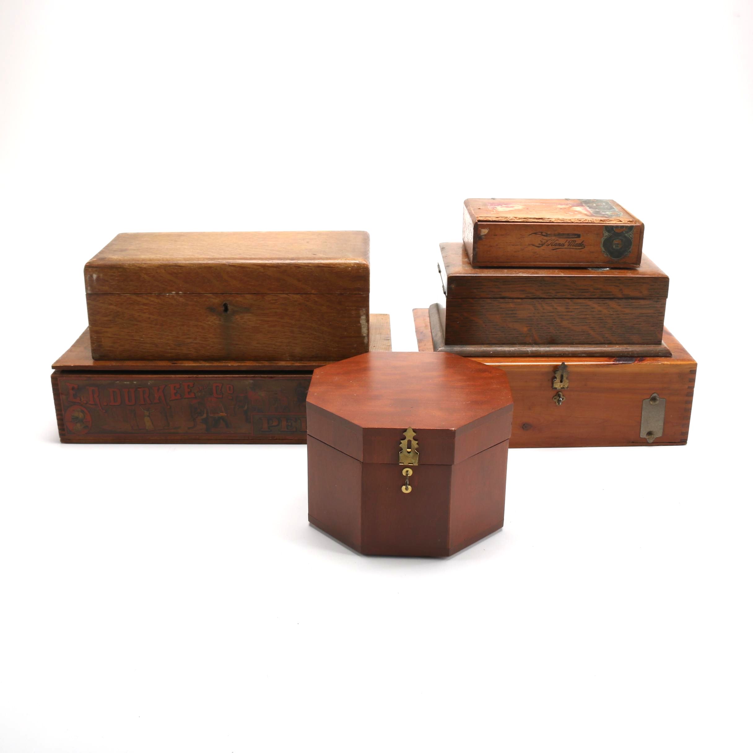 Antique and Vintage Cigar, Spice and Safe Keeping Boxes