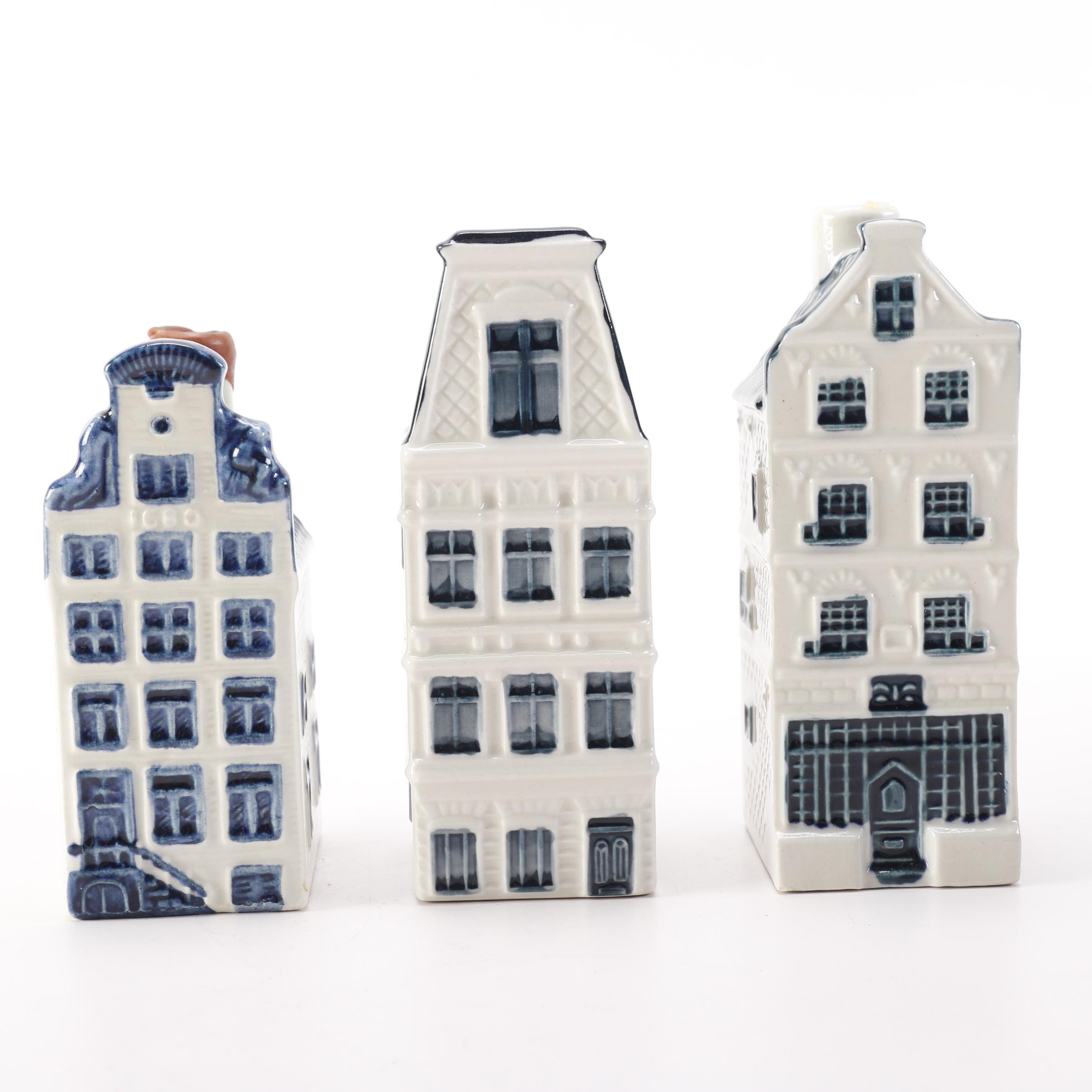 Holland Distillery Decanters Featuring Delft