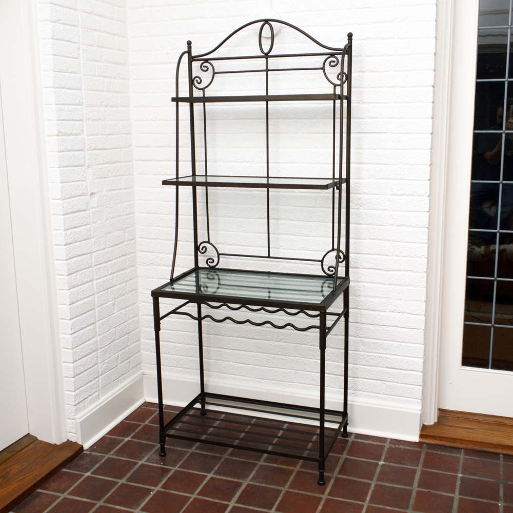 Scrolled Metal Baker's Rack