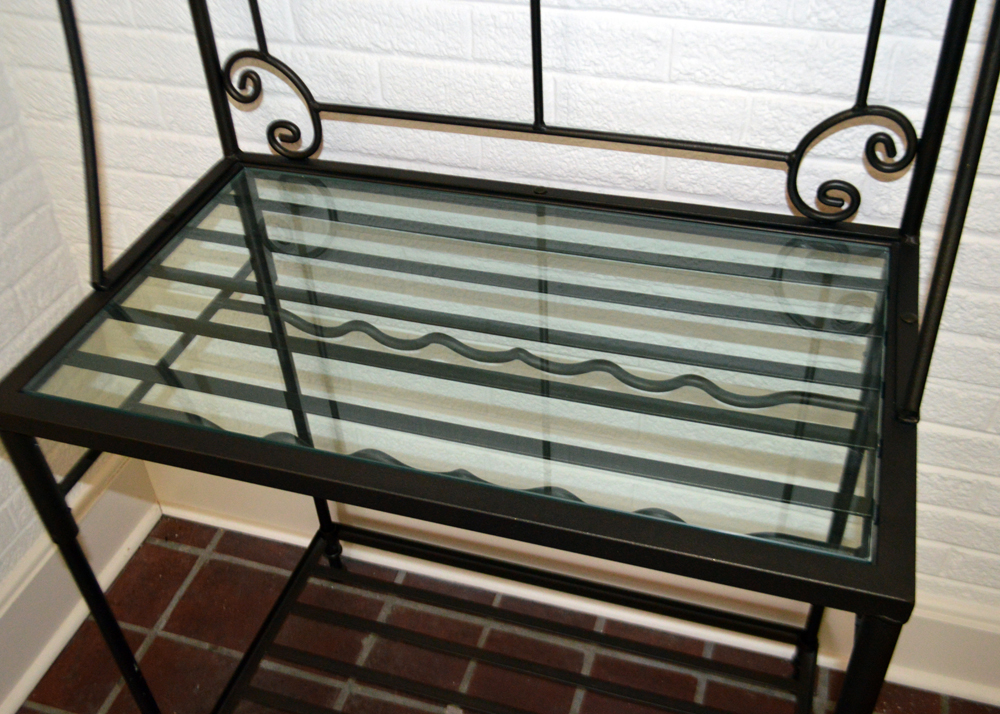 Scrolled Metal Baker's Rack