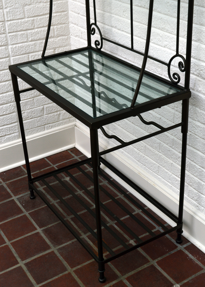Scrolled Metal Baker's Rack