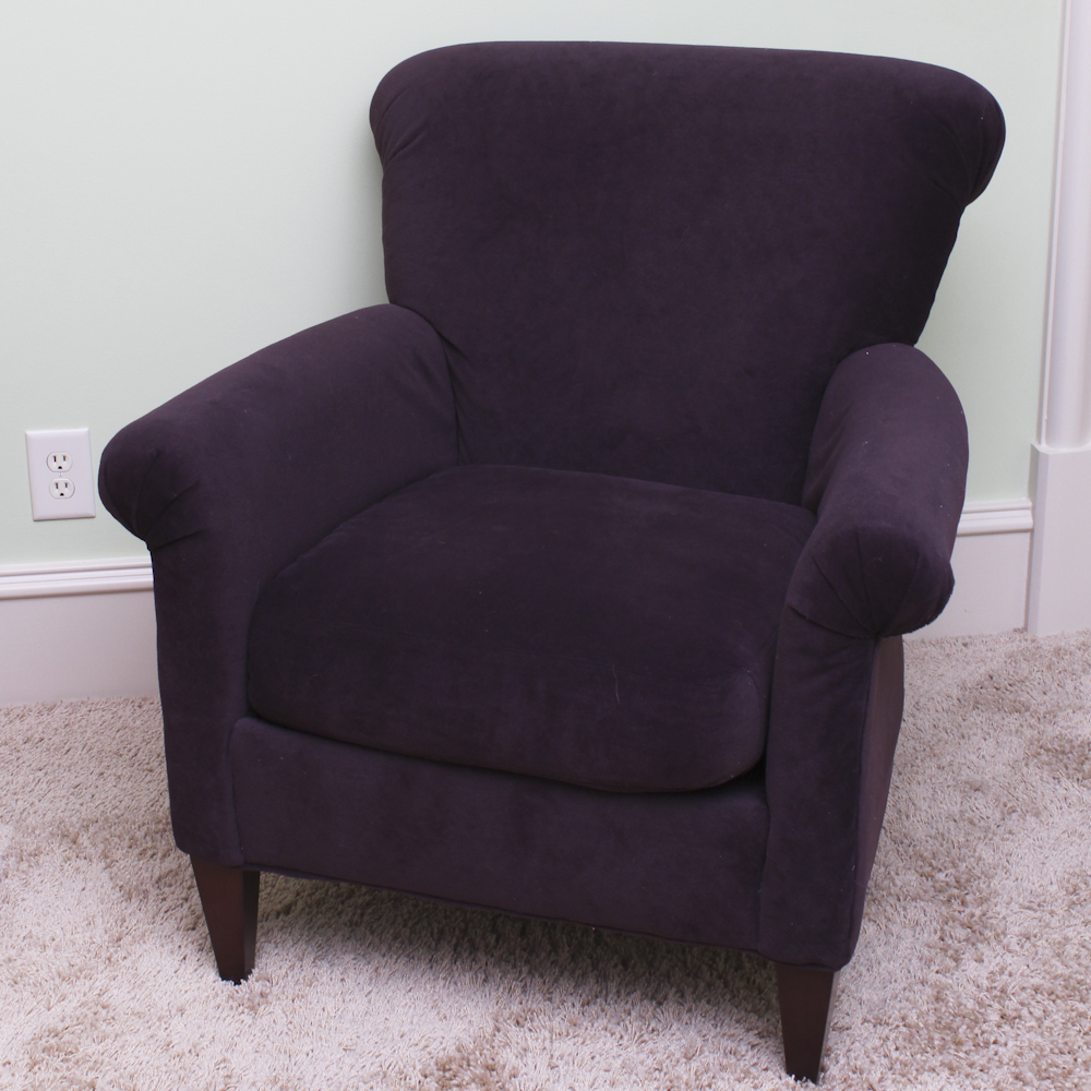 Plush Purple Armchair by Rowe Furniture