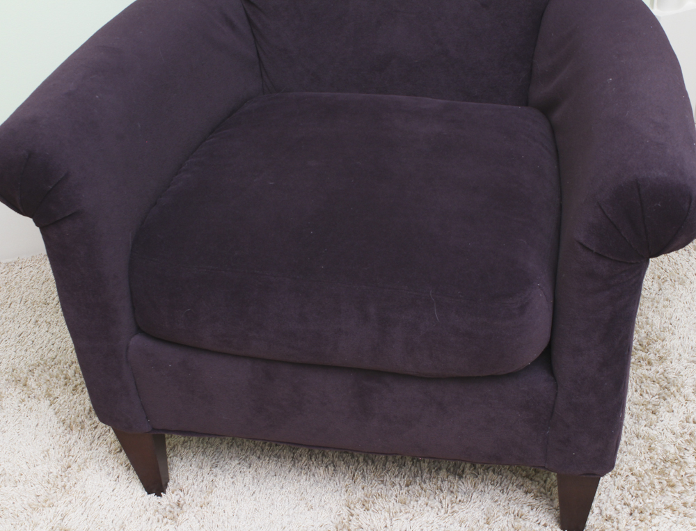 Plush Purple Armchair by Rowe Furniture