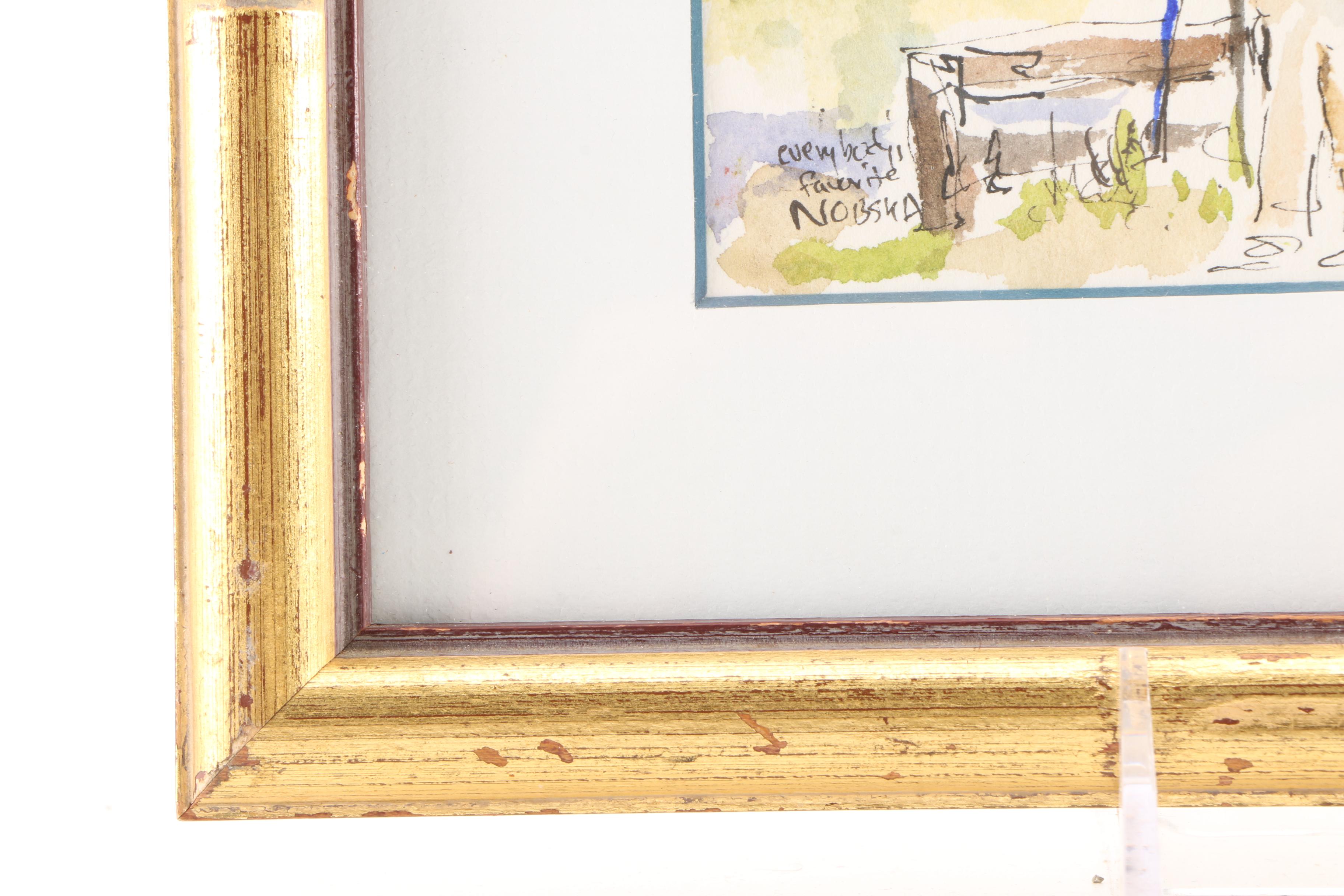 George Jacobs Watercolor "Everybody's Favorite Nobska"