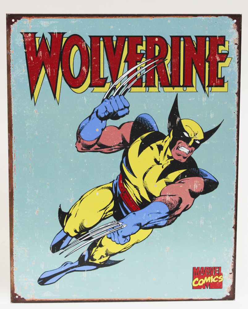 Marvel Retro-Style Collectible Tin Super Hero Signs