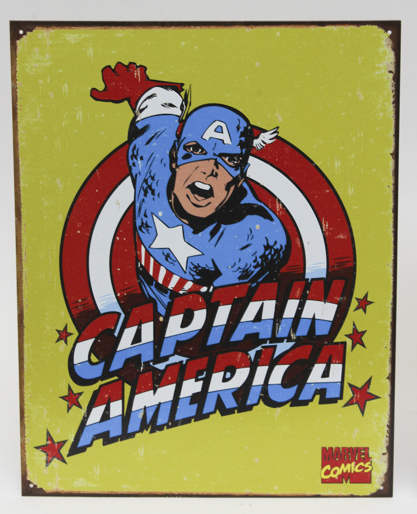 Marvel Retro-Style Collectible Tin Super Hero Signs