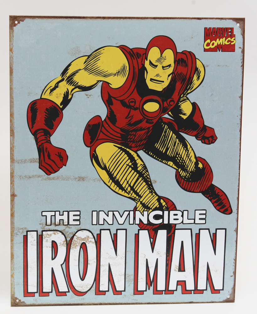 Marvel Retro-Style Collectible Tin Super Hero Signs