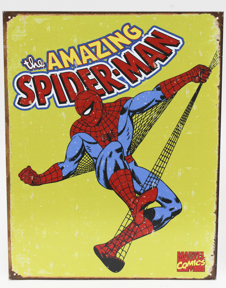 Marvel Retro-Style Collectible Tin Super Hero Signs