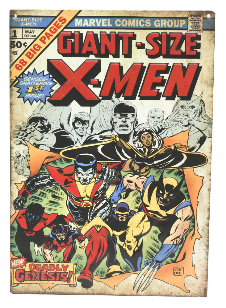 Marvel Retro-Style Collectible Tin Super Hero Signs