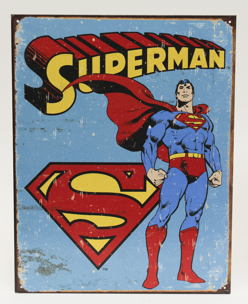 DC Comics Superhero Tin Signs