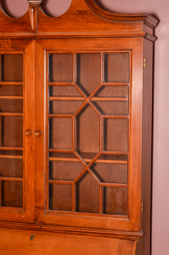 Vintage Chippendale Style Secretary Bookcase