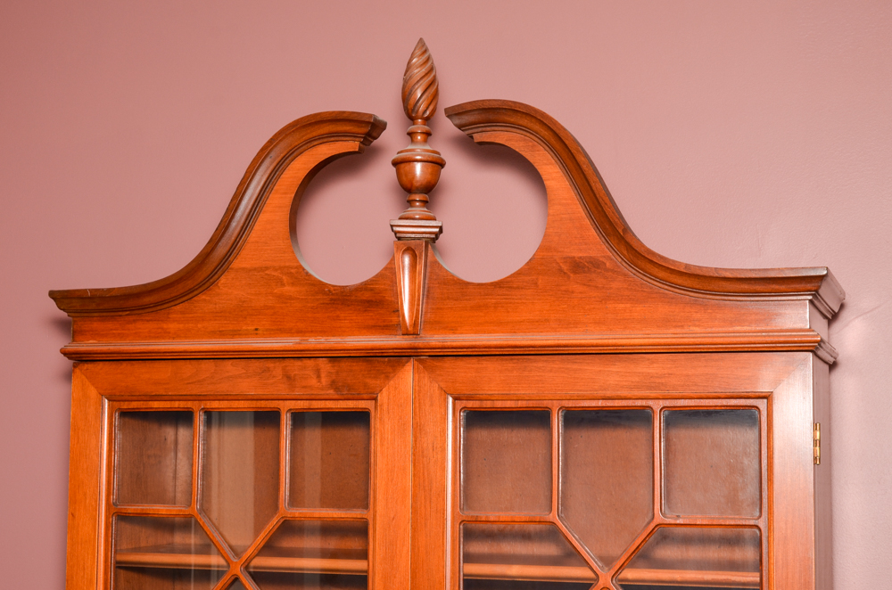 Vintage Chippendale Style Secretary Bookcase