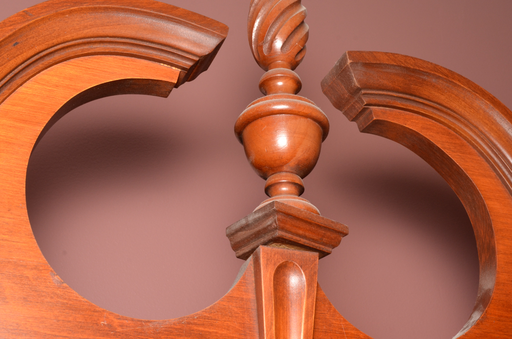 Vintage Chippendale Style Secretary Bookcase