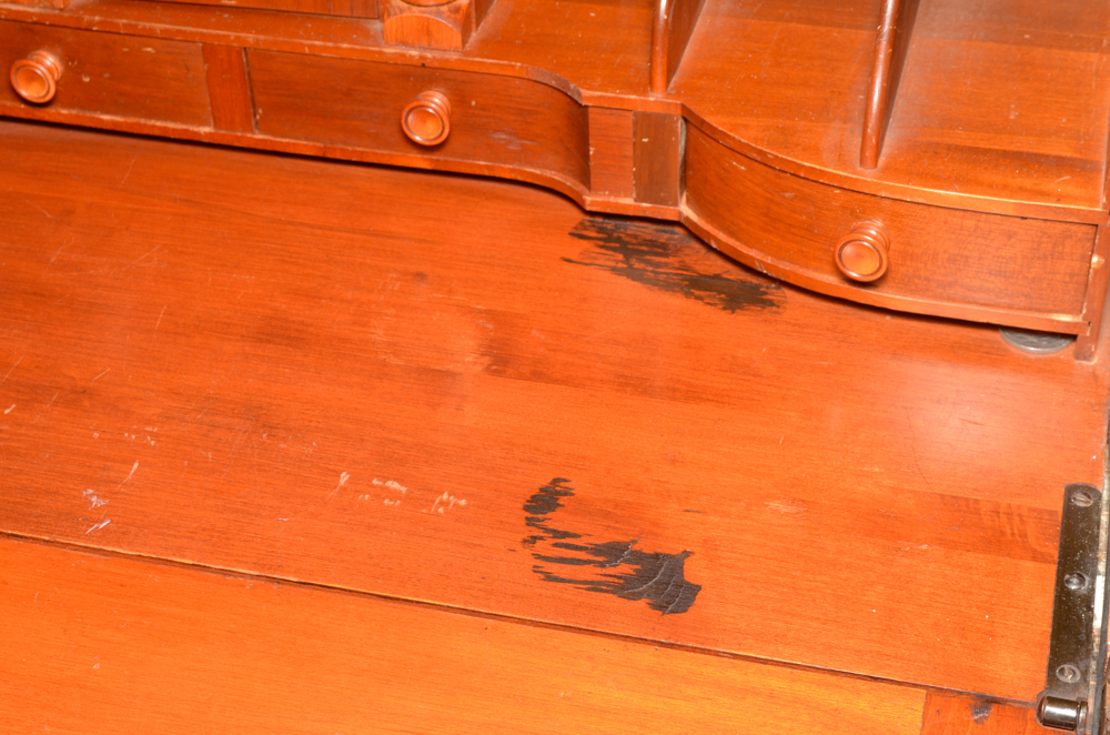 Vintage Chippendale Style Secretary Bookcase