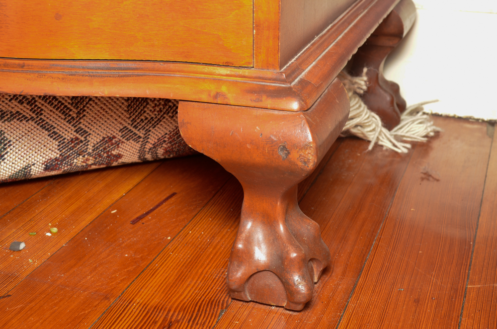 Vintage Chippendale Style Secretary Bookcase