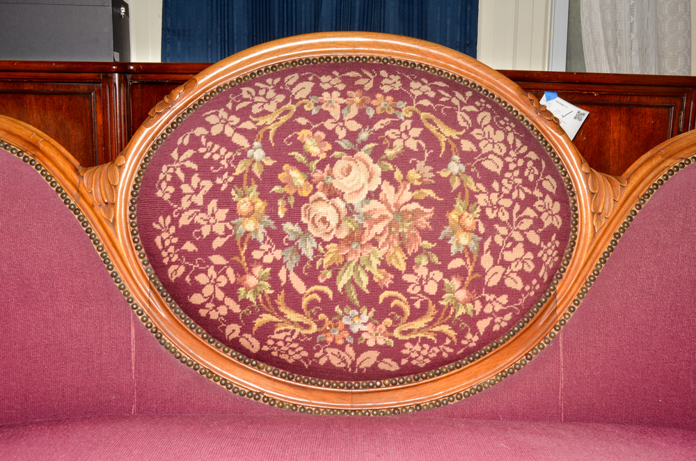 Vintage Rococo Revival Style Sofa