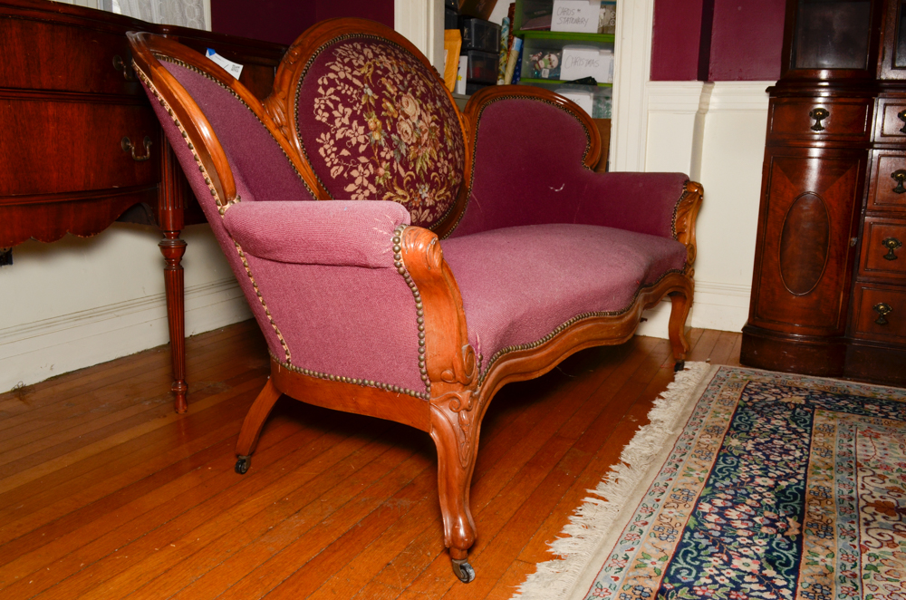 Vintage Rococo Revival Style Sofa