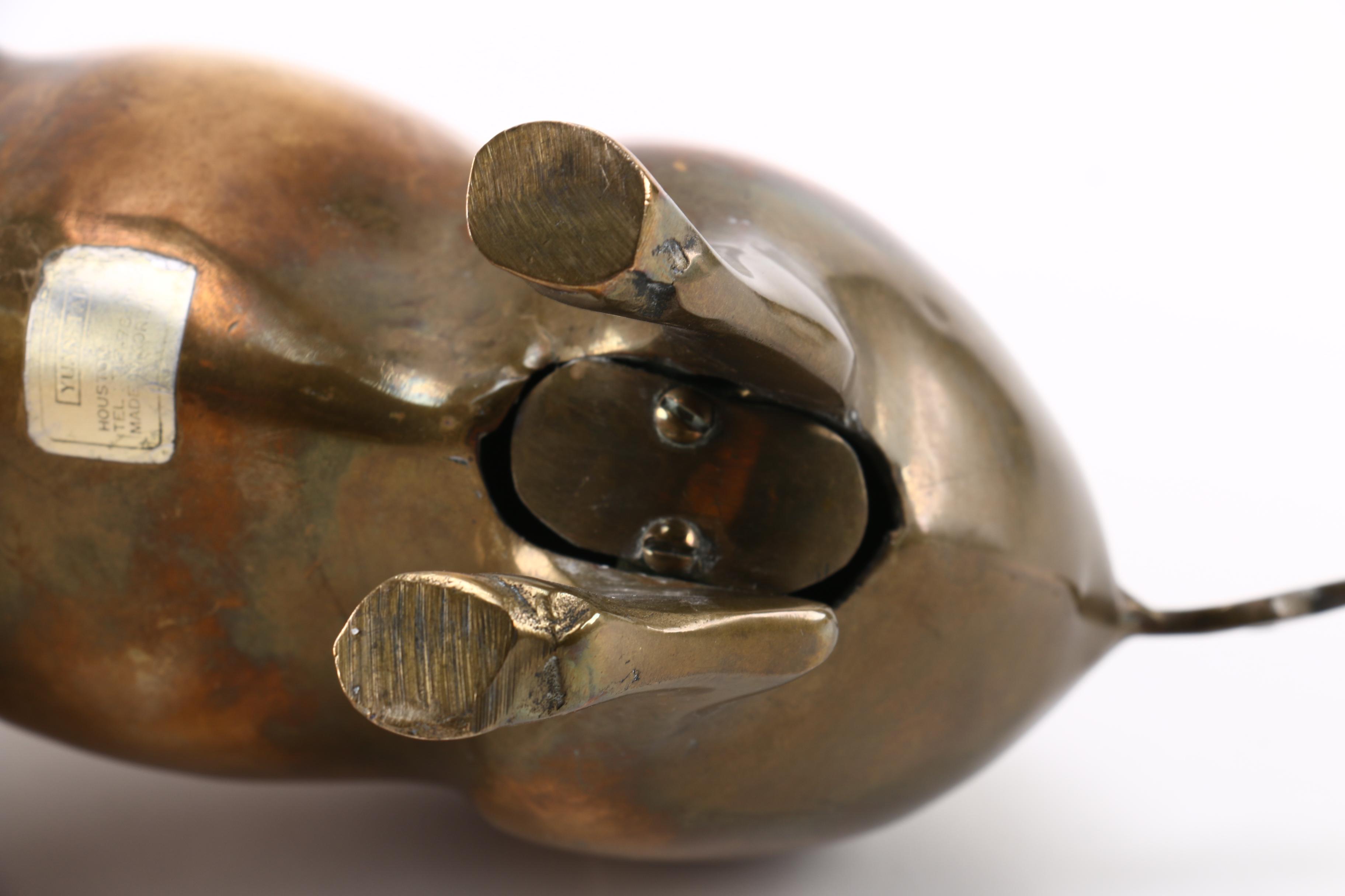 Brass Pig Bank by Yuantai