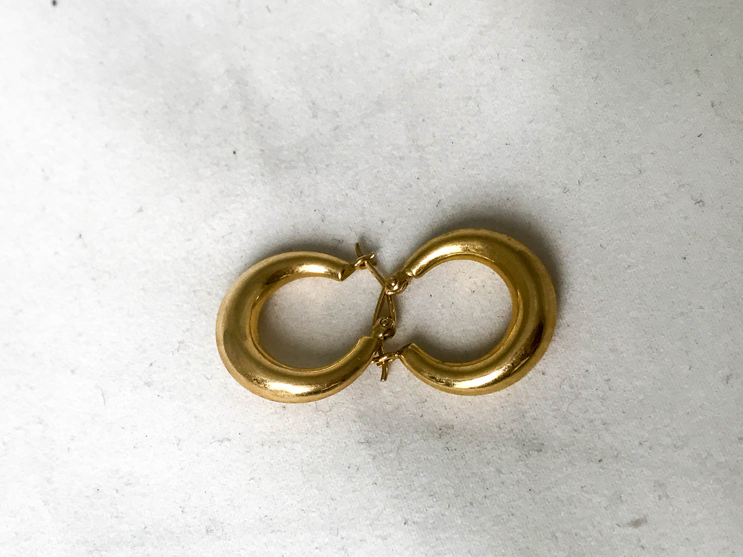 Three Pair of Hoop Earrings, 10K and 14K