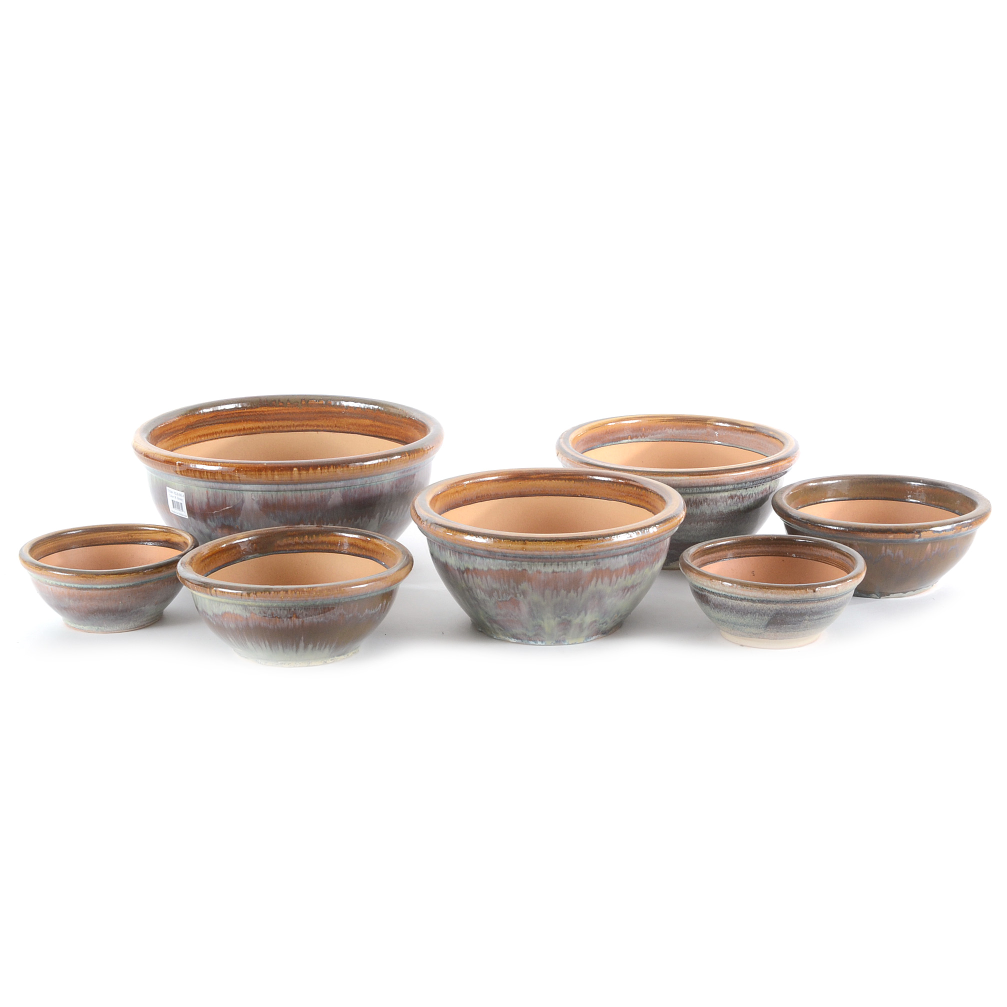 Assorted Glazed Ceramic Garden Planters