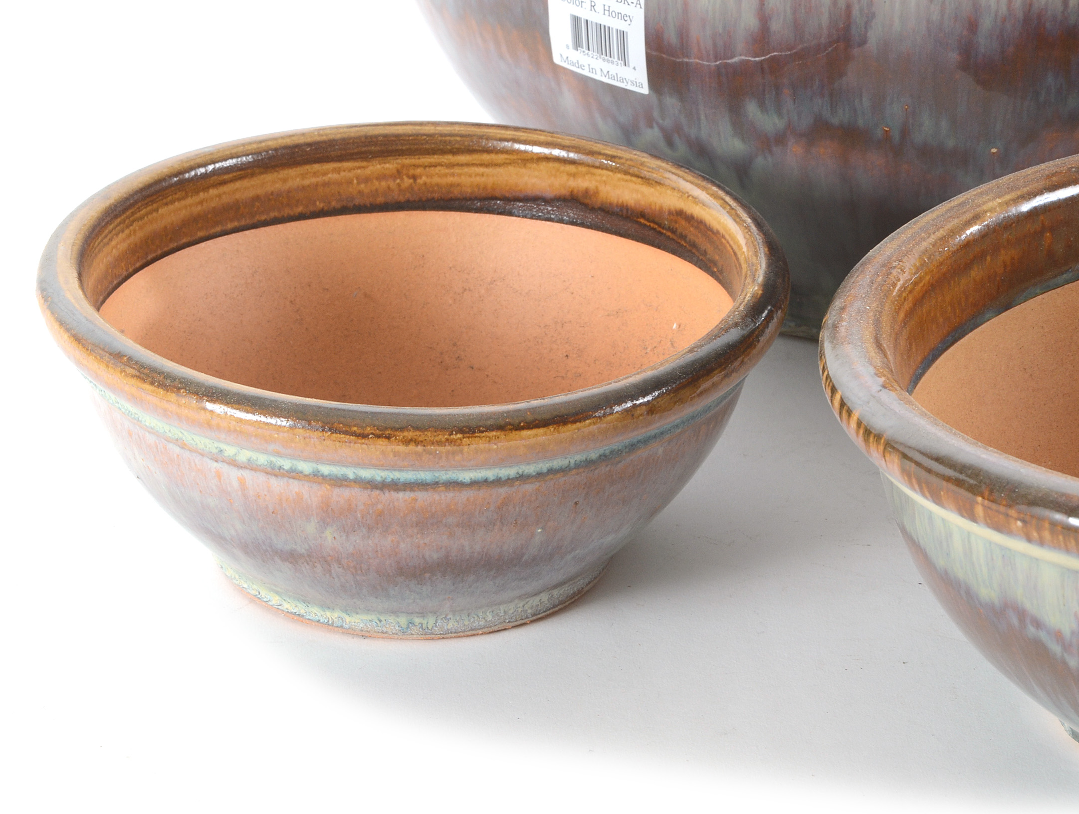 Assorted Glazed Ceramic Garden Planters